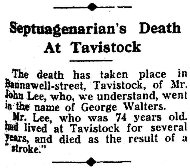 tavistock times Lee article treated